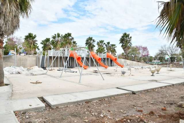 Obras en la Plaza Mercosur